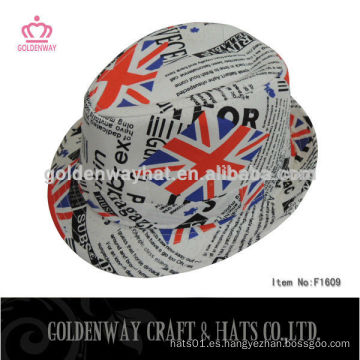 Nuevo sombrero de Fedora de la bandera BRITÁNICA 2014 para los cabritos